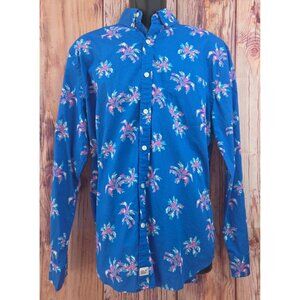 Vineyard Vines Mens Slim Fit Murray Shirt Large Palm Tree Print